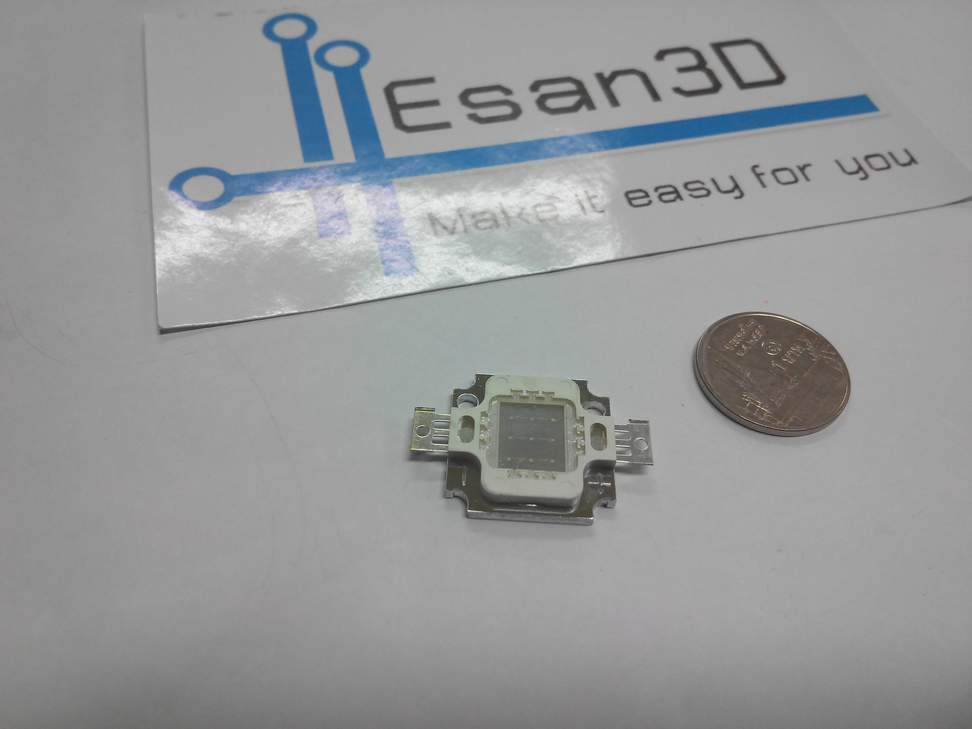 10W High power LED แสงสีน้ำเงิน แรงดัน 9-11V อัตราความสว่าง 100-150LM