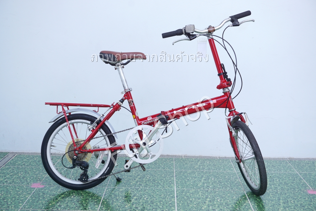 จักรยานพับได้ญี่ปุ่น - ล้อ 18 นิ้ว - มีเกียร์ - โครโมลี่ - KHS Cappuccino - สีแดง [จักรยานมือสอง]