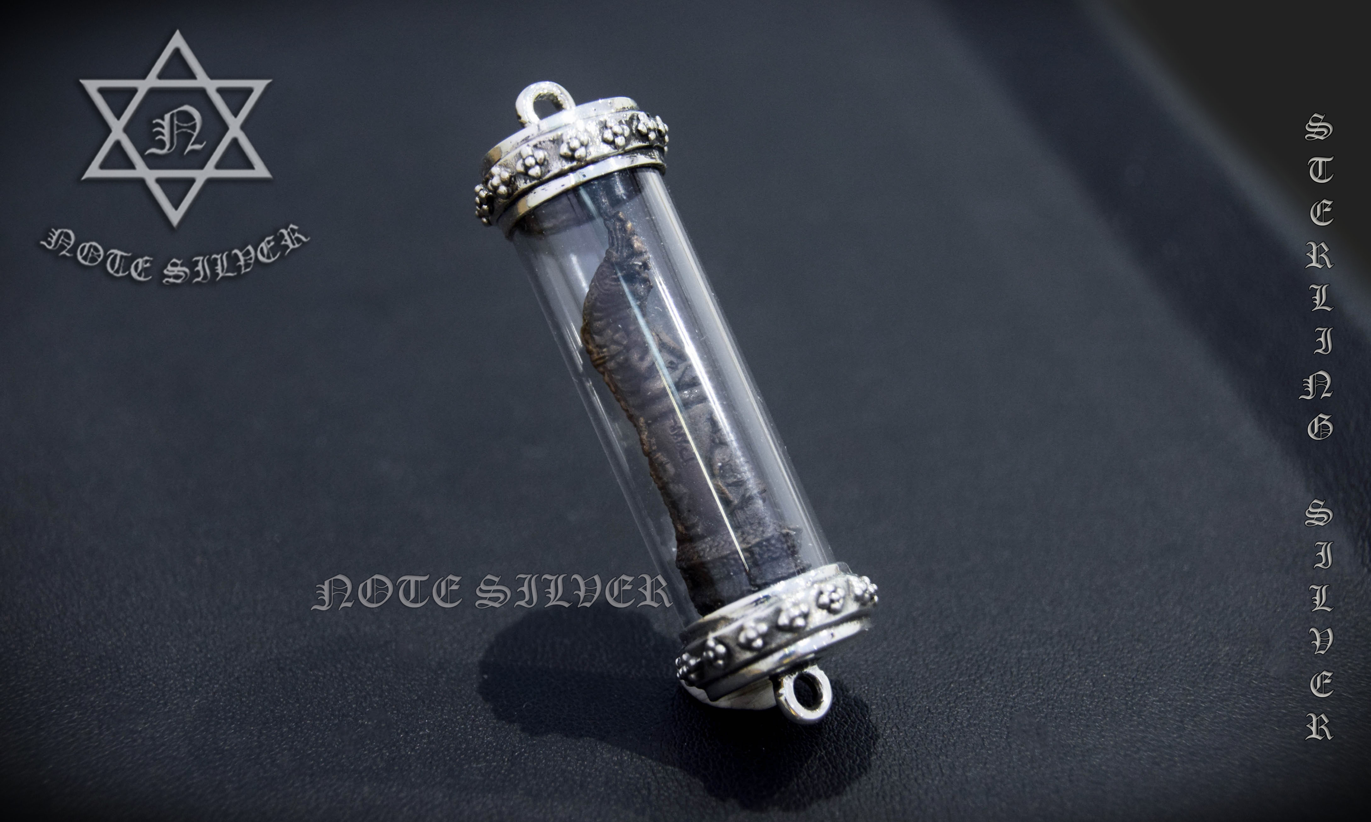 ตะกรุดเงินแท้พญานาคราชค้ำดวง Sterling Silver 925 NSSV2738