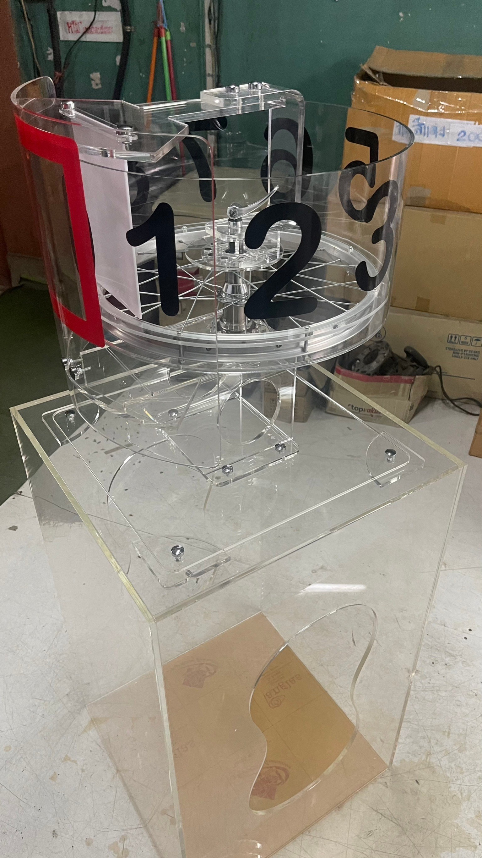 เครื่องออกรางวัล วงล้อหมุน (0-9) หรือ อุปกรณ์ออกเลขรางวัล