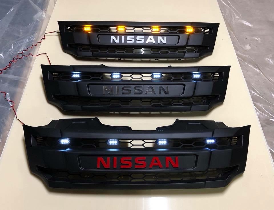 กระจังหน้า NISSAN NAVARA 2014-2018 มีไฟ โลโก้ NISSAN