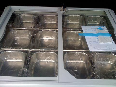 ตู้แช่ท็อปปิ้ง 82ซม. ฝาเลื่อนกระจกเรียบ 12หลุม SANDEN INTERCOOL