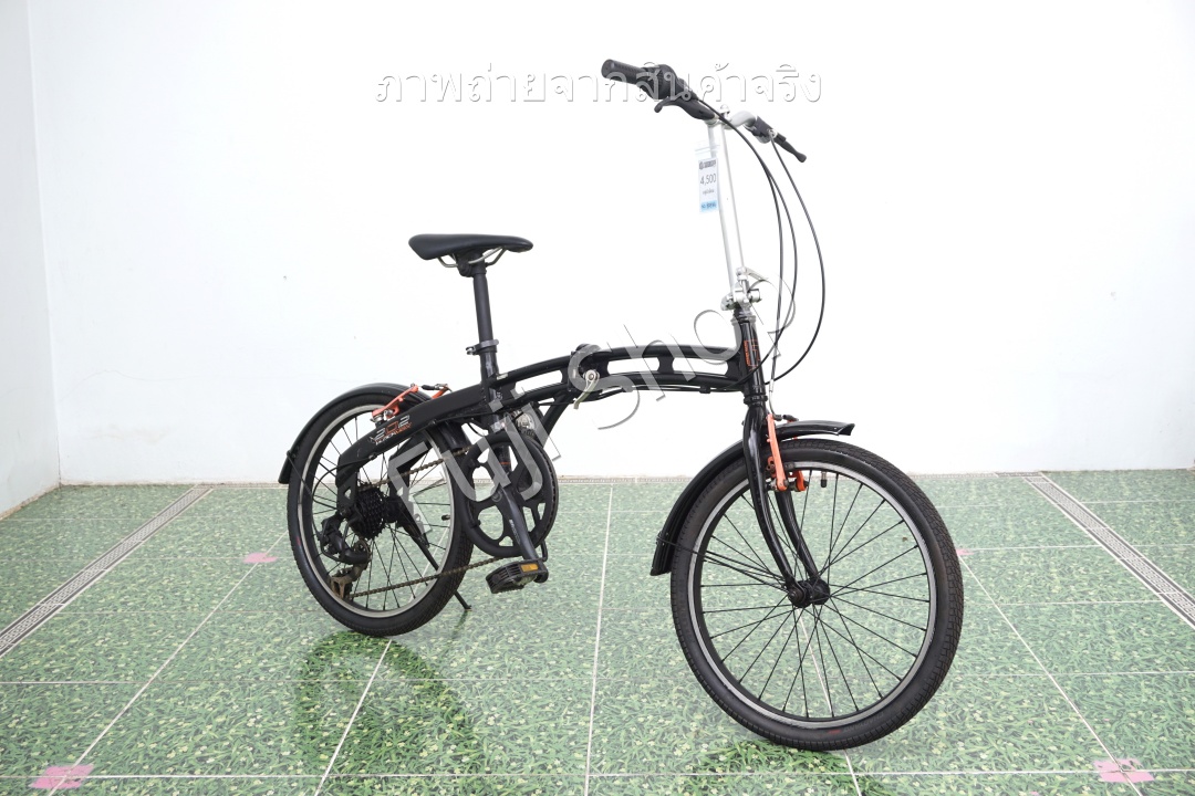 จักรยานพับได้ญี่ปุ่น - ล้อ 20 นิ้ว - มีเกียร์ - อลูมิเนียม - Doppelganger - สีดำ [จักรยานมือสอง]