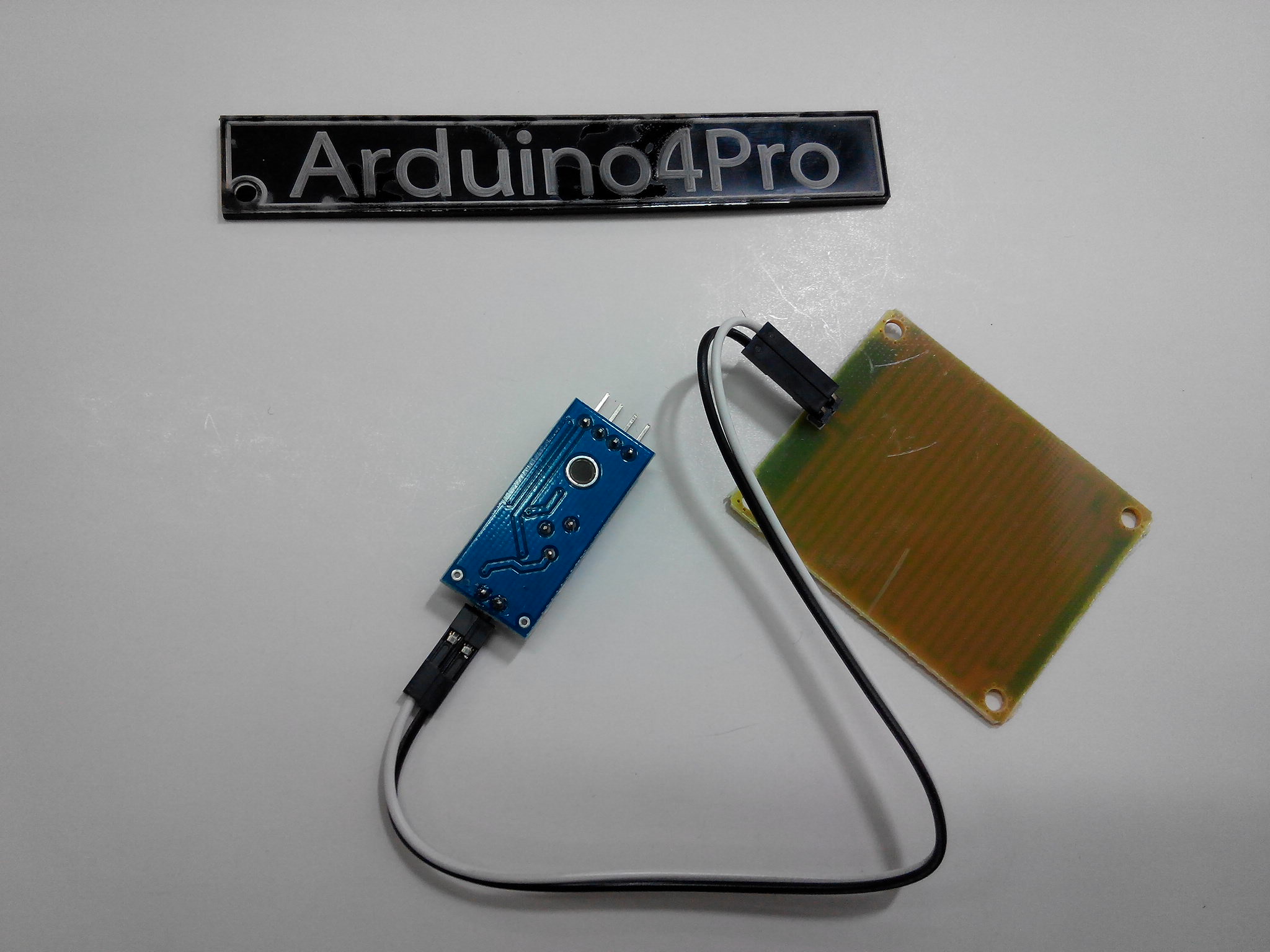 เซนเซอร์น้ำฝน ความชื้น Water Detection Sensor Module พร้อมสายไฟ