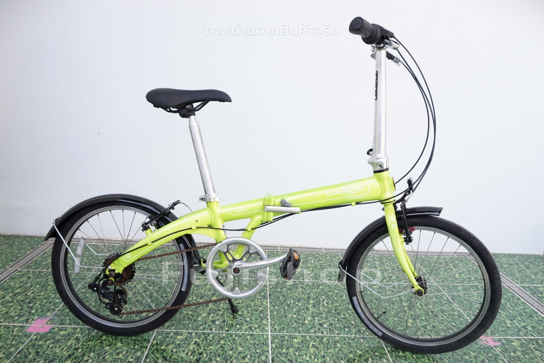 จักรยานพับได้ญี่ปุ่น - ล้อ 20 นิ้ว - เกียร์ 7 สปีด - อลูมิเนียม - Dahon Vybe D7 - สีเขียว [จักรยานมือสอง]