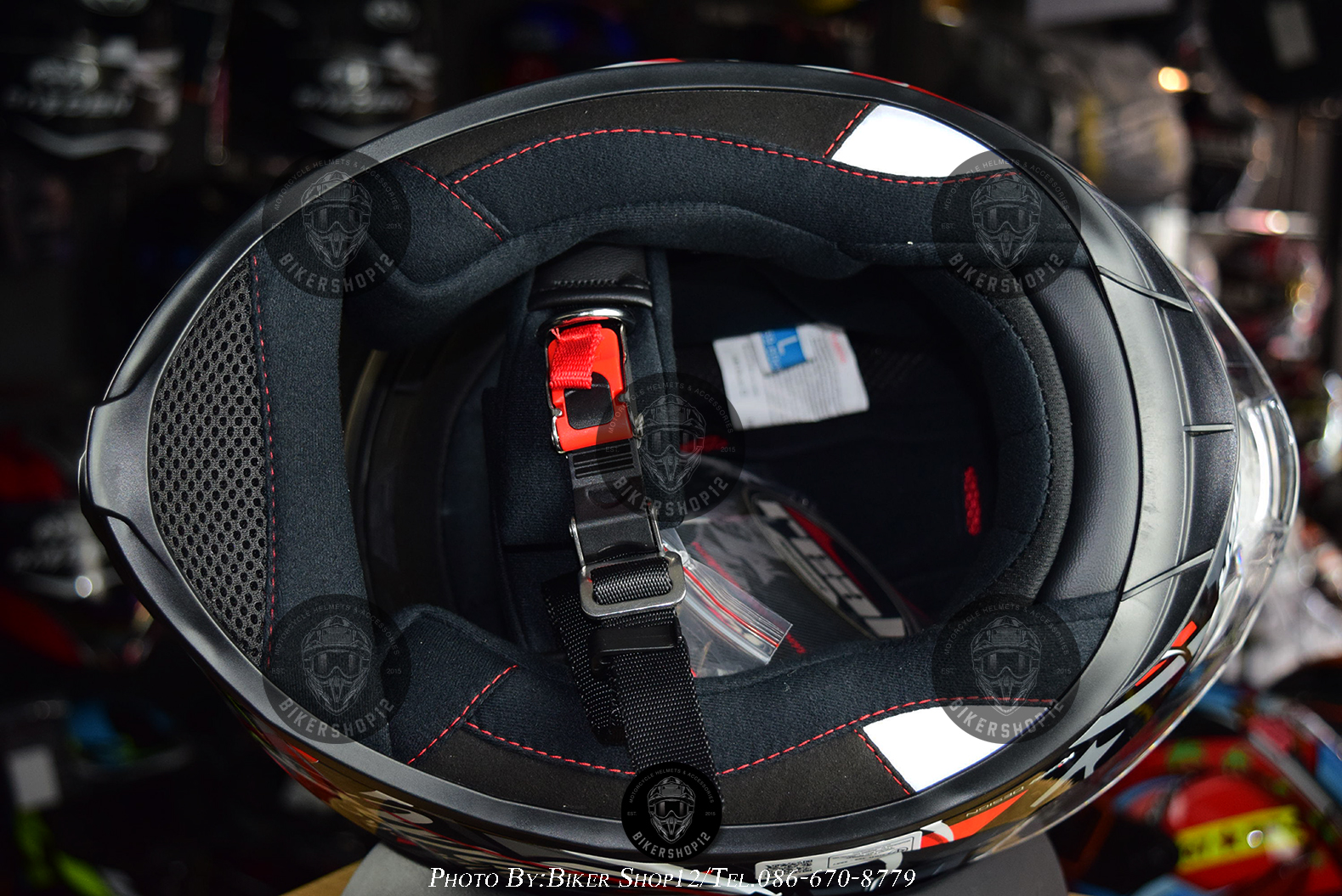 หมวกกันน็อค REAL รุ่น THUNDER สี Black-Red