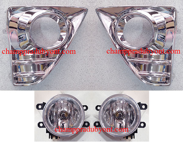 ไฟตัดหมอก สปอร์ตไลท์ TOYOTA YARIS 13-16 ครอบโครเมี่ยม