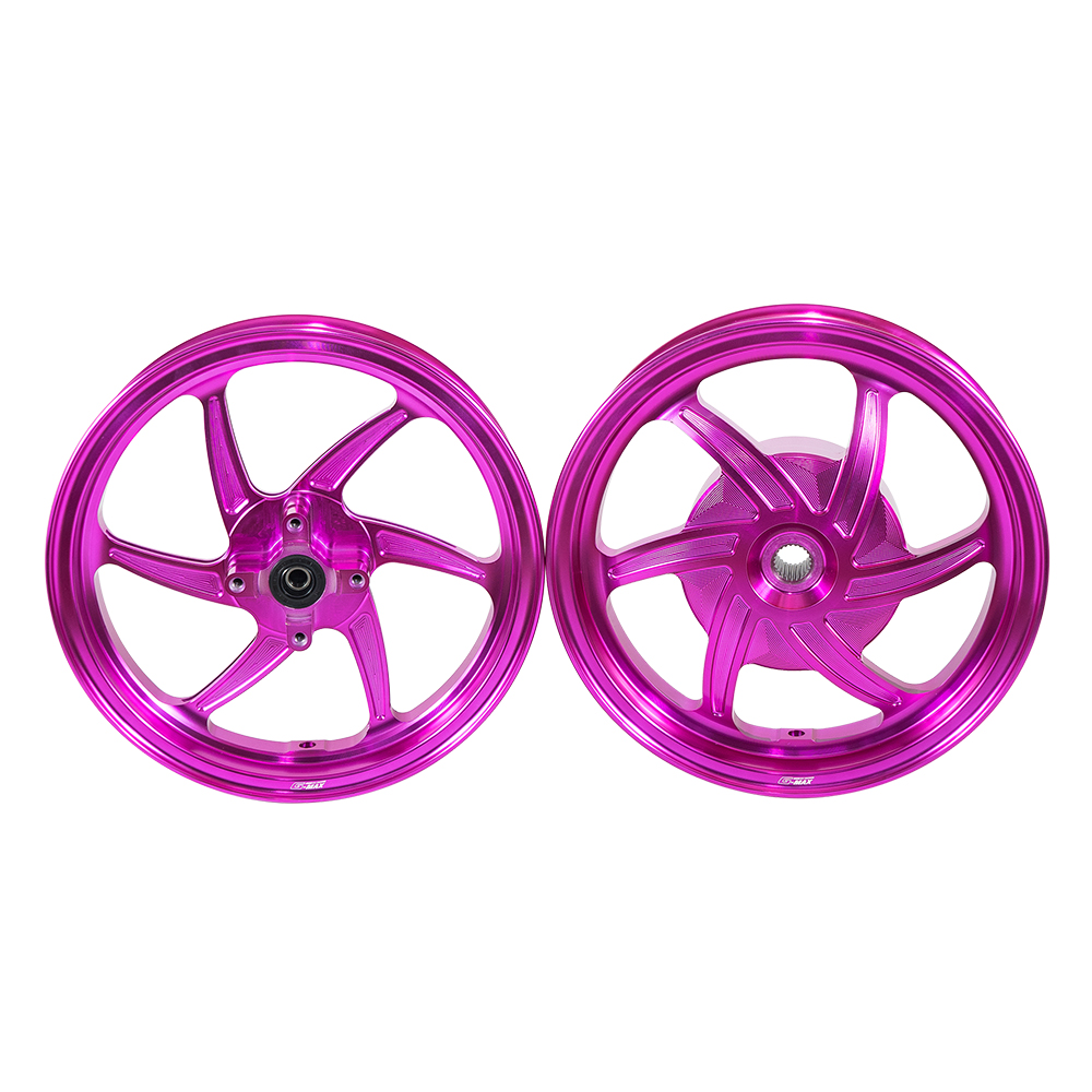 ล้อแม็ก G-MAX RACING GIORNO+ ABS/CBS (ขอบ12) GTR THAILAND แดง - ทอง - เขียว - น้ำเงิน - ส้ม - ม่วง - ชมพู ราคา 7,900 บาท/คู่