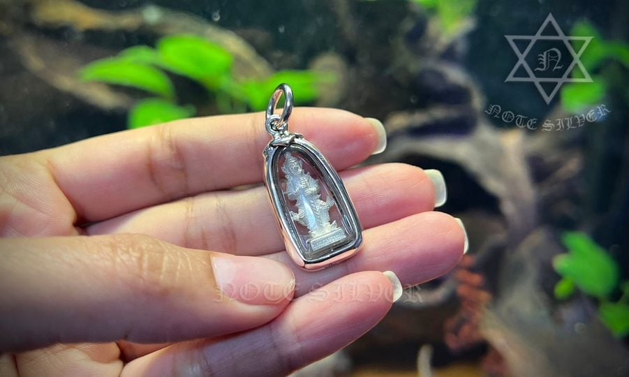 กรอบพระผ่าหวาย Sterling Silver 925 NSSV2931