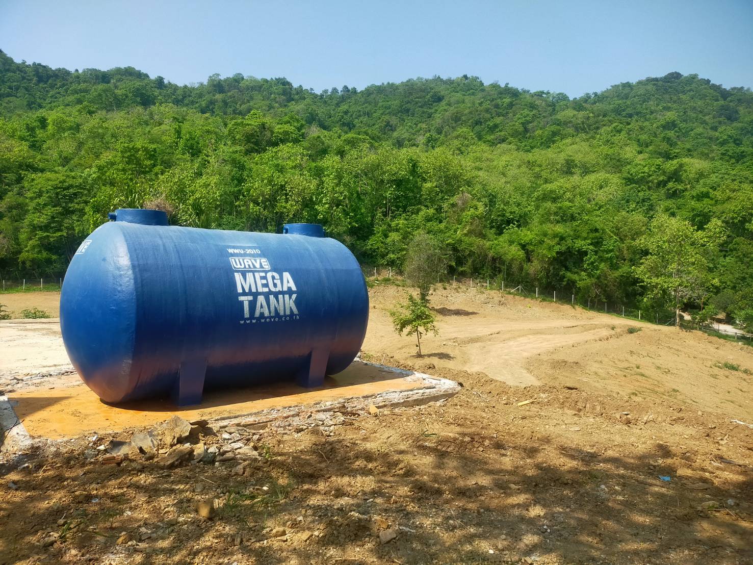 ไฟเบอร์กลาส WAVE WWO/WWU--2010 แทงค์น้ำ ถังเก็บน้ำบนดิน/ใต้ดิน 10000 ลิตร ทรงแคปซูล รับประกันตัวถัง 10 ปี มี มอก. จัดส่งทัวประเทศ