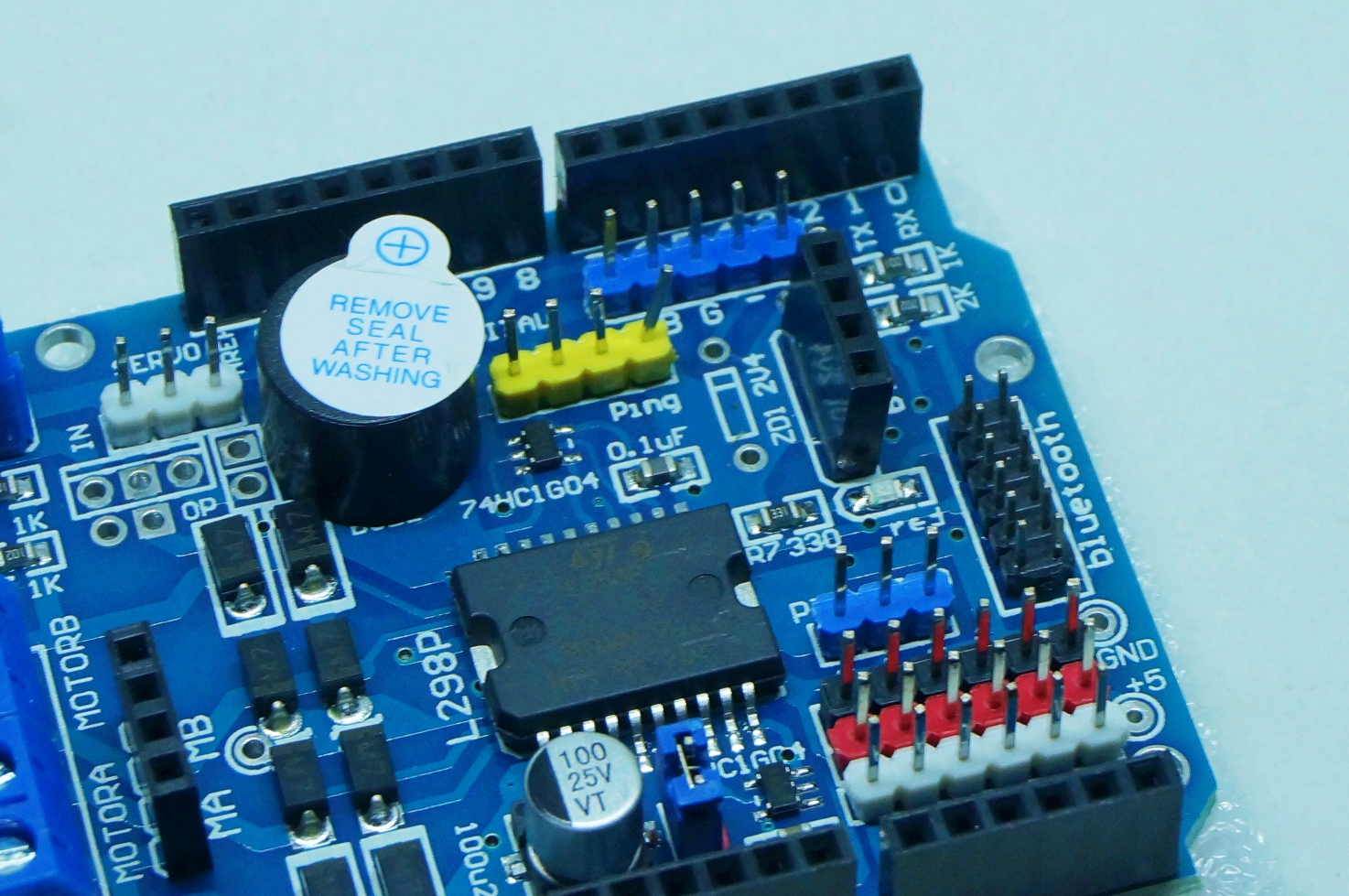 L298P PWM H-bridge motor shield for UNO R3