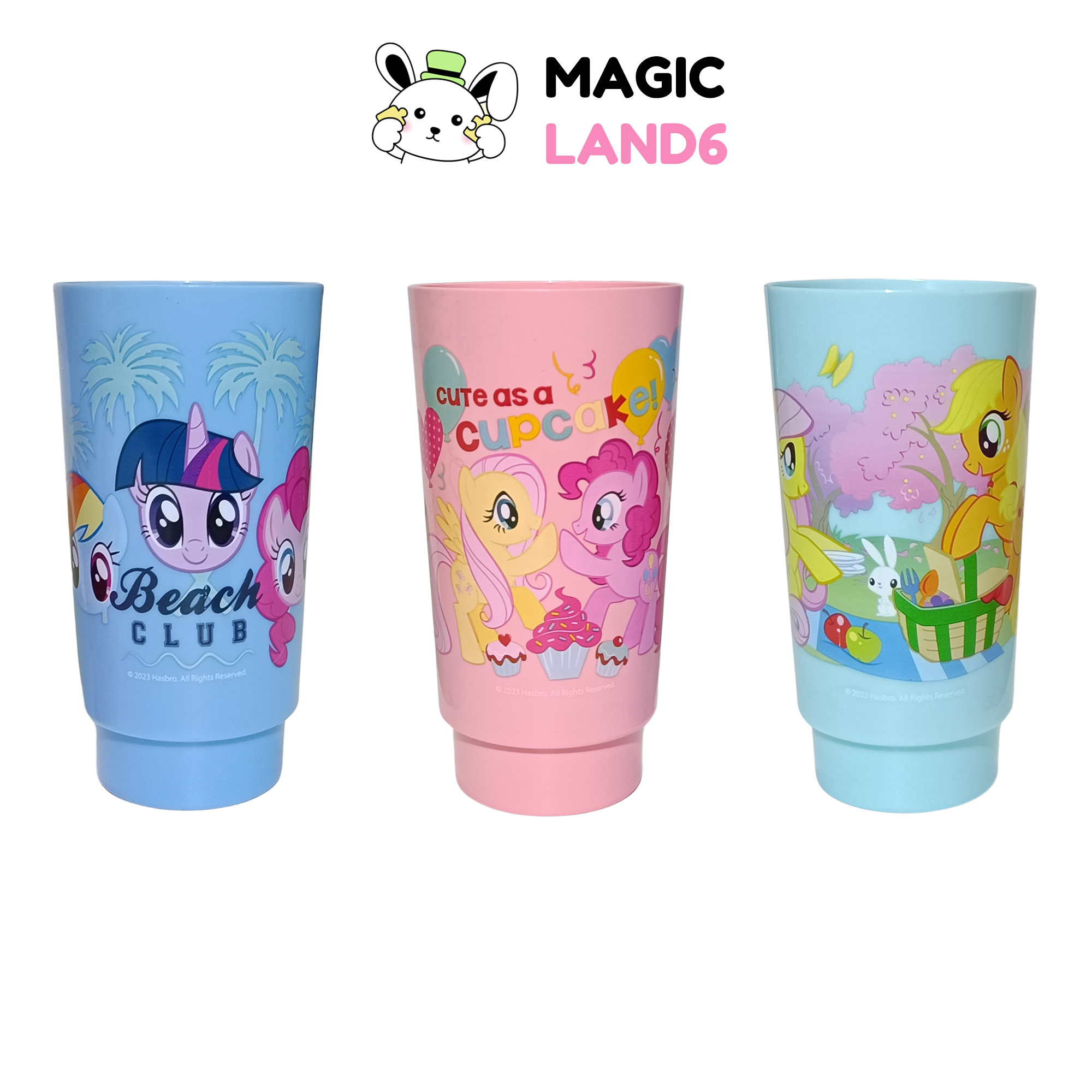 Cup PP 10 oz My Little Pony Hasbro Variant แก้วน้ำมายลิตเติ้ลโพนี่ แก้วน้ำลายการ์ตูนสำหรับเด็ก แก้วพลาสติก