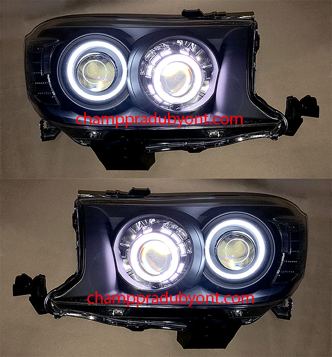ไฟหน้าโปรเจคเตอร์ TOYOTA FORTUNER 2009-2011 ดำ วงแหวน (V.2)