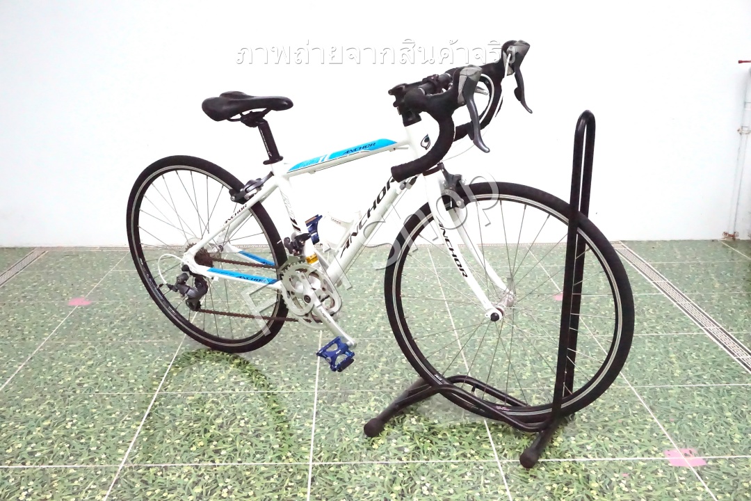 จักรยานเสือหมอบญี่ปุ่น - ล้อ 600c - มีเกียร์ - อลูมิเนียม - Anchor RJ1 - สีขาว [จักรยานมือสอง]