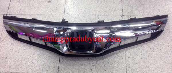 กระจังหน้า HONDA JAZZ 11-13 ทรง MODULO โครเมี่ยม