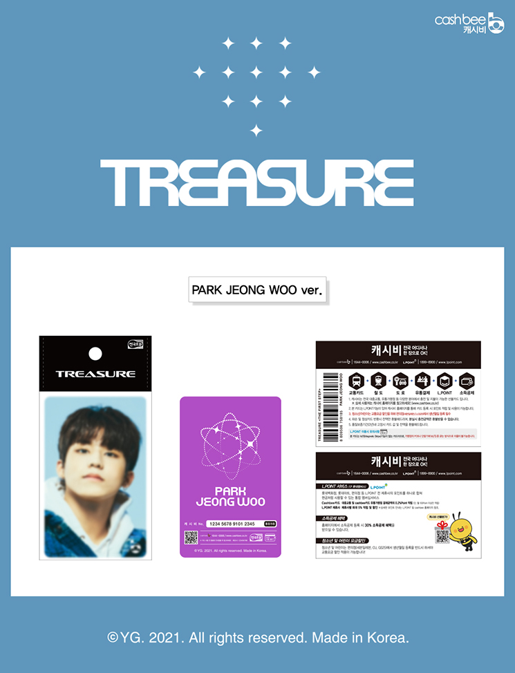 [PRE-ORDER] TREASURE - Cashbee Transportation Card "THE FIRST STEP : TREASURE EFFECT"