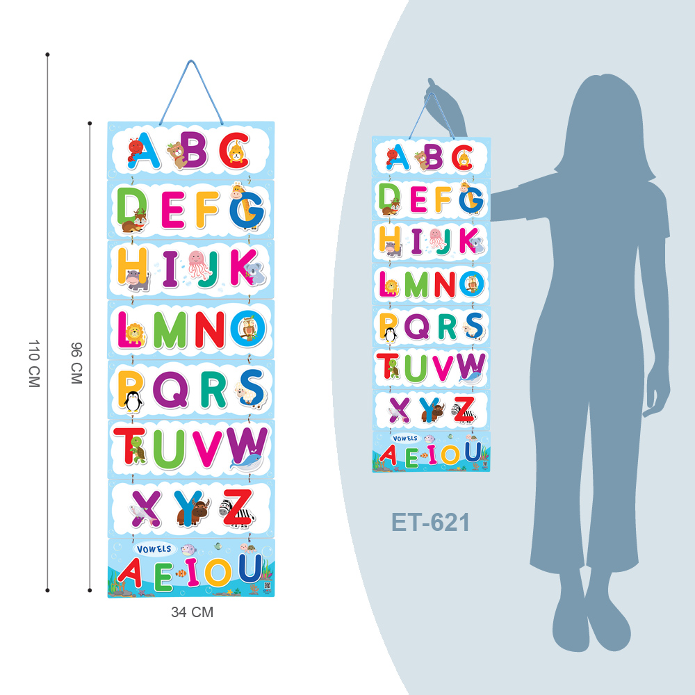 ขนาดสื่อแขวน ชุด A-Z ET-621