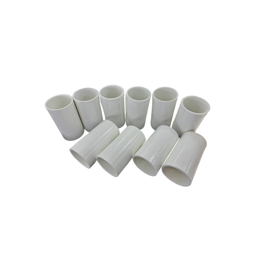NANO ข้อต่อตรง ข้อต่อตรงเข้าสายไฟสีขาว ขนาด 32มม. 32mm. (20ตัว/ถุง) PVC อุปกรณ์ข้อต่อตรงท่อร้อยสายไฟ ร้อยสายไฟ สายไฟ