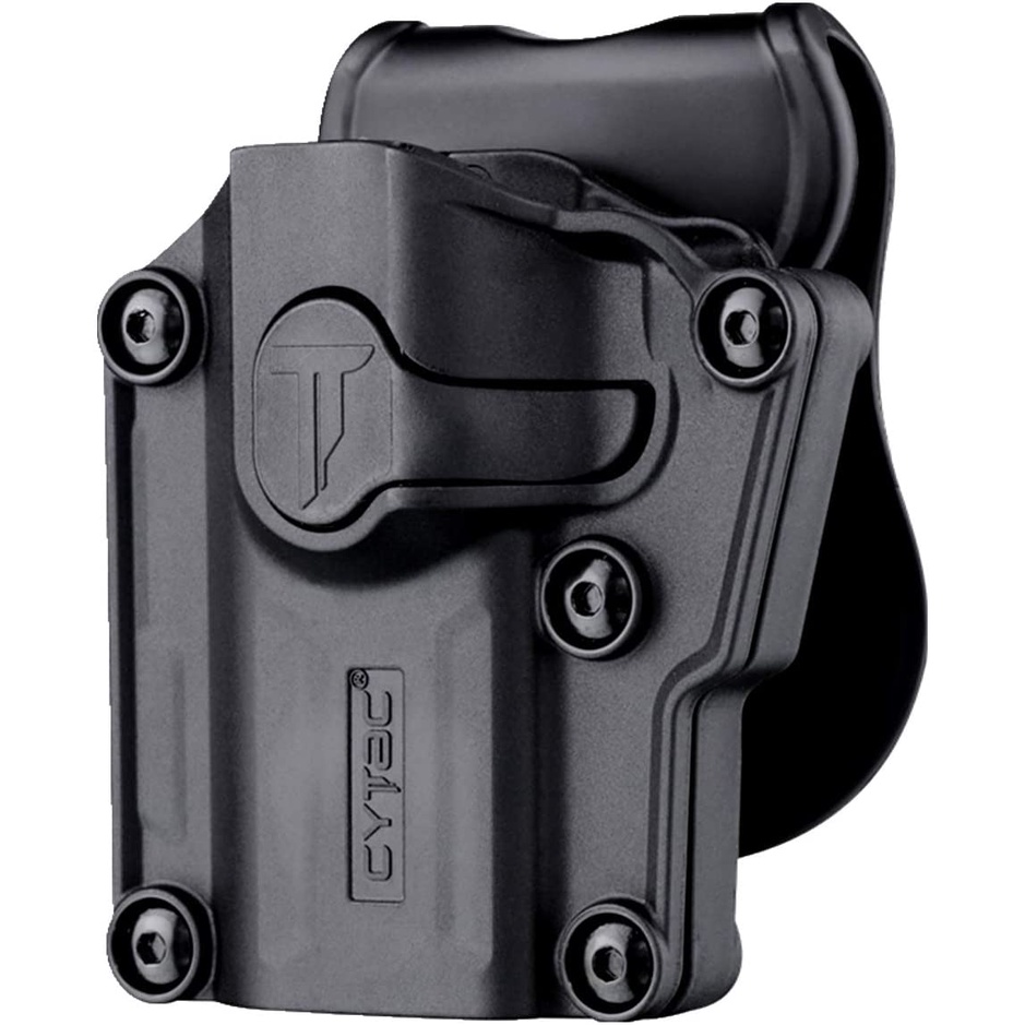 Mega-Fit Universal Holster Black CYTAC Holster ซองพกนอกปลดนิ้วชี้ สีดำ