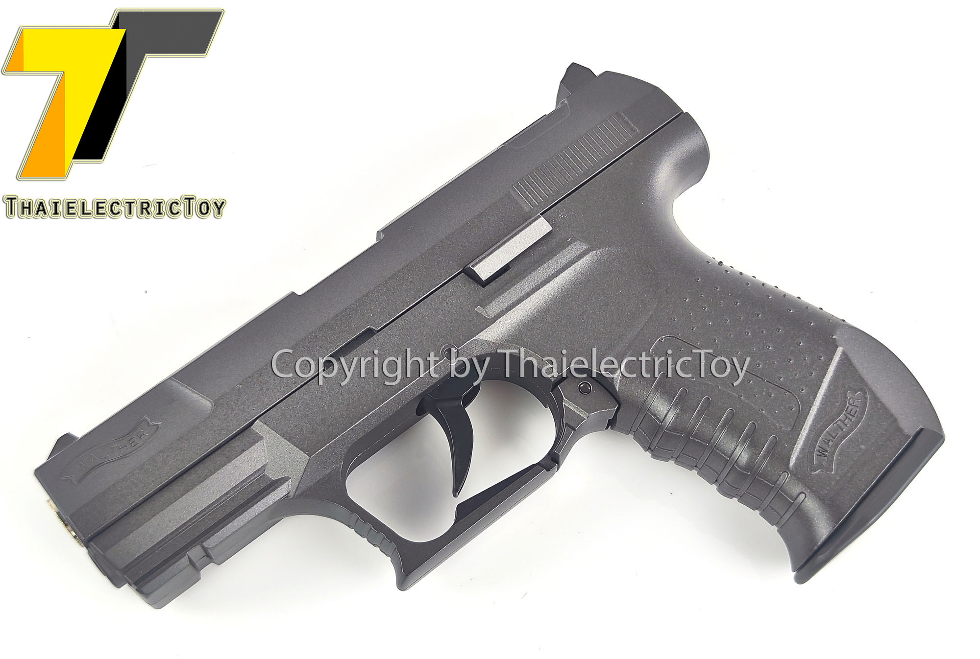 ปืนอัดลมเหล็ก Walther P99 ชักยิงทีล่ะนัด ลำกล้องยาว 7 นิ้ว หนัก 571 กรัม
