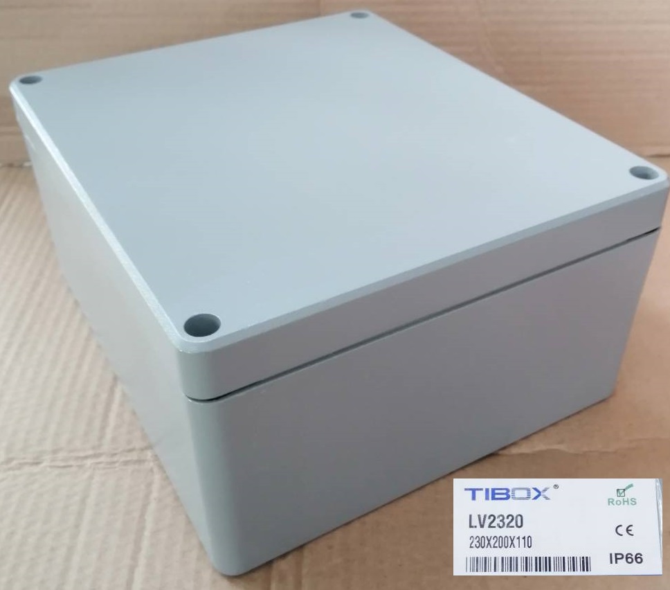Tibox LV2320 กล่องอลูมิเนียม 230x200x110mm (outer)