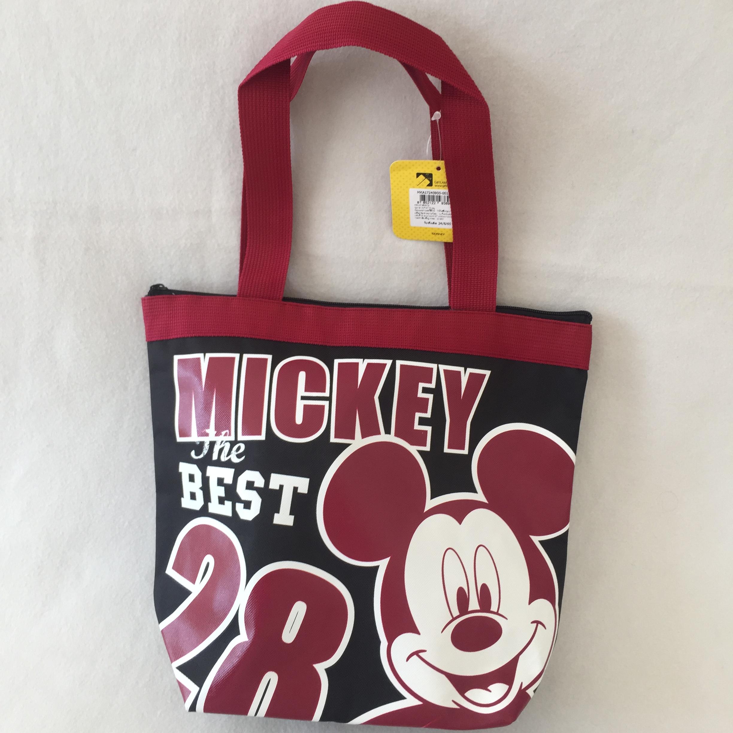 Mickey Mouse กระเป๋าถือ กระเป๋าสะพายใบใหญ่ มิกกี้เมาส์ Mickey Mouse ดำ