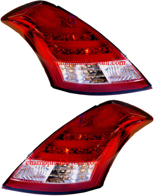 ไฟท้าย SUZUKI SWIFT ECO 12-16 ขาวแดง LED (V.2)