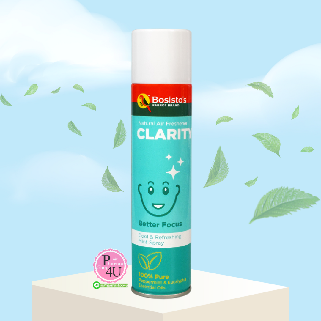 Bosisto ตรานกแก้ว สเปรย์ยูคาลิปตัส ผสมมิ้นท์ (Bosisto's Eucalyptus Mint Spray) 300ml