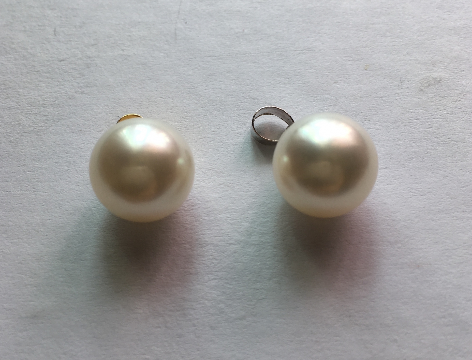 จี้ไข่มุก south sea 10.5-11 มิล ตัวเรือน 18k สีขาว เกรด AA++