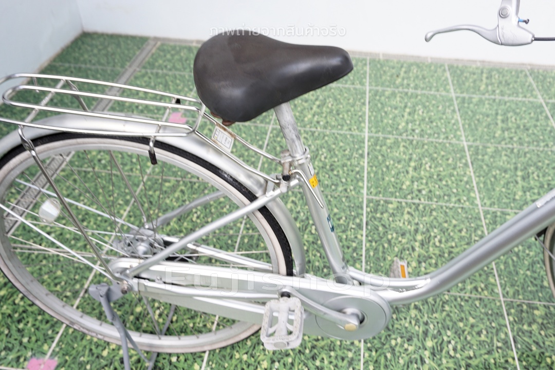 จักรยานแม่บ้านญี่ปุ่น - ล้อ 26 นิ้ว - ไม่มีเกียร์ - อลูมิเนียม - Bridgestone - สีเงิน [จักรยานมือสอง]