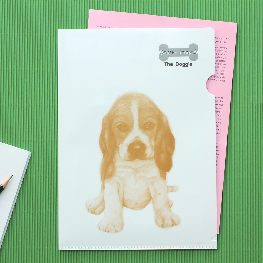 แฟ้มซอง A4 พิมพ์ลายด็อกกี้