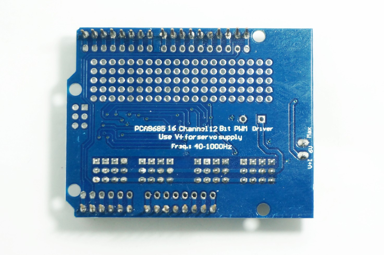 16 Channel 12-bit PWM Servo Driver (PCA9685) UNO shield