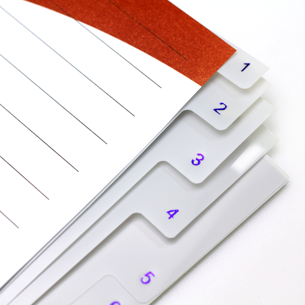 24 Tabs Index Divider A4 with 1-24 printed DX-849