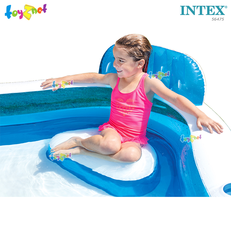 Intex Swim Center Family Lounge Pool 2.29x2.29x0.66 m Blue no.56475