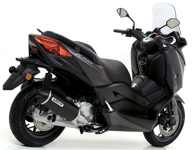 ท่อ Arrow Slip on Aluminium-Black (heat guard) ตรงรุ่น YAMAHA X-MAX 300 แท้100%