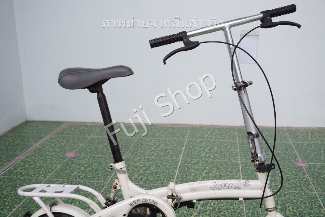 จักรยานพับได้ญี่ปุ่น - ล้อ 12.5 นิ้ว - ไม่มีเกียร์ - สีขาว [จักรยานมือสอง]