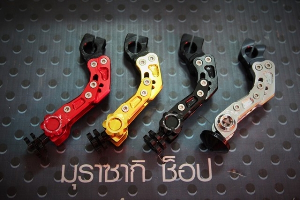 มือลิงเบรคหลังงานCNC GTR ฮอนด้าคลิ๊ก PCX ราคา450 สีทอง แดง ดำ น้ำเงิน