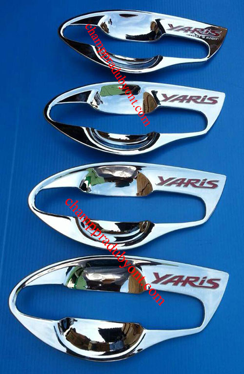 ถ้วยรองมือเปิดประตูโครเมี่ยม TOYOTA YARIS 13-16 (V.2)