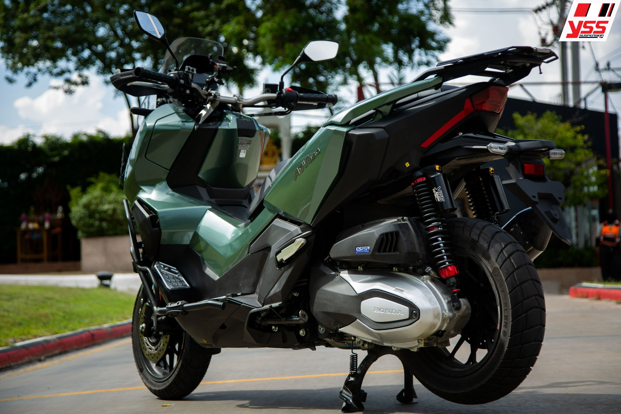 โช็คหลัง YSS G-SPORT ADV 350 ขนาน445mm - 420mm โหลด1นิ้ว ราคา8900 มีสปริงแดงและดำ