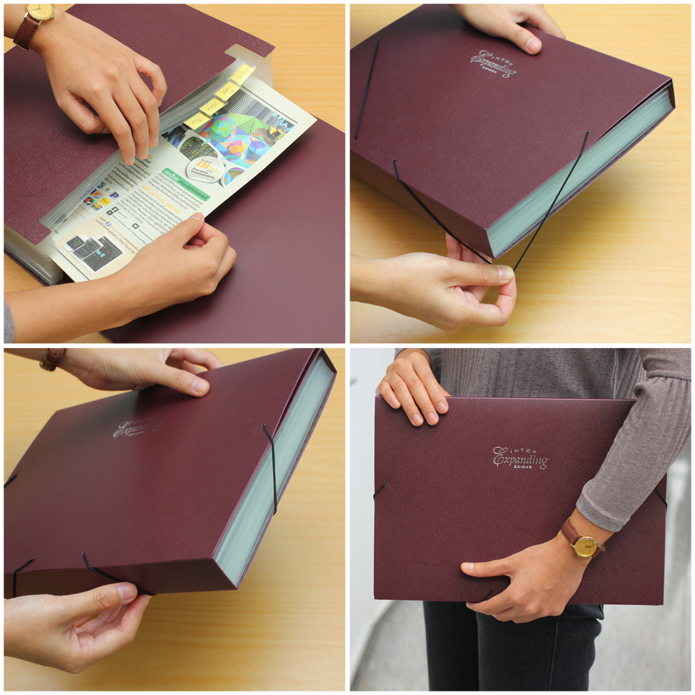 Pocket Expanding Document Carrying Case A4 EX-045
