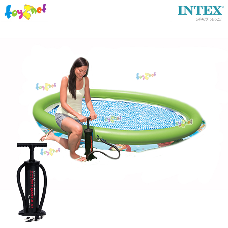 Intex Toy Story Easy Set Pool 6 ft. 1.83x0.51 m. No.54400 + Double Quick III Hand Pump