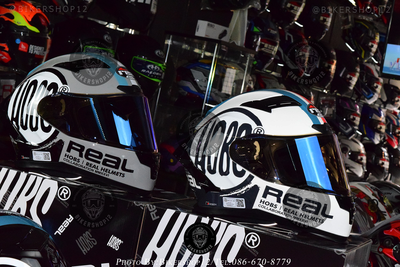 หมวกกันน็อคReal รุ่น FINNIX HOBS สี ดำ