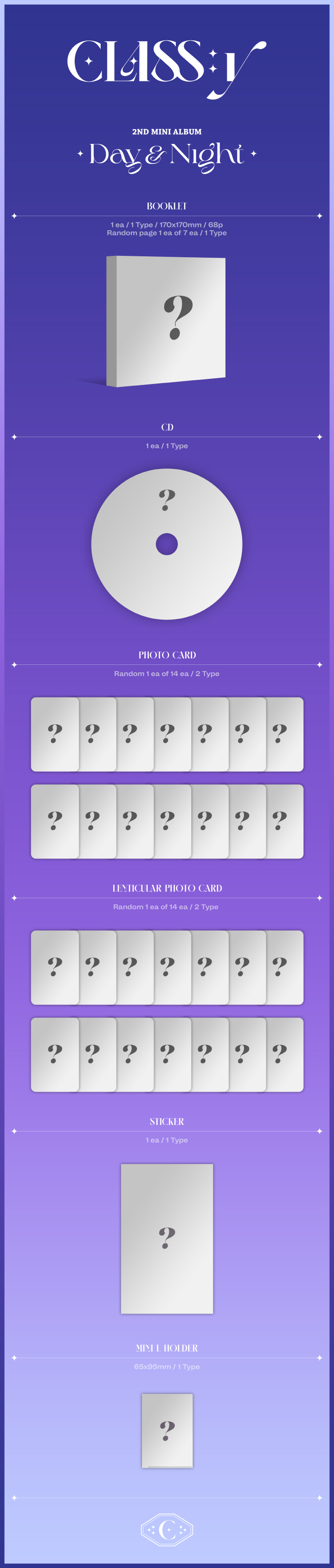 [PRE-ORDER] CLASS:y - 2nd Mini Album "Day & Night"