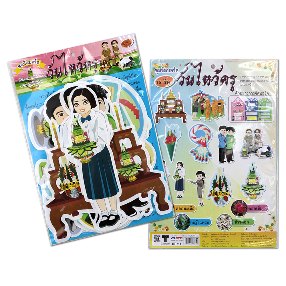 Display The Wai Khru Thai ceremony Flashcards ET-715