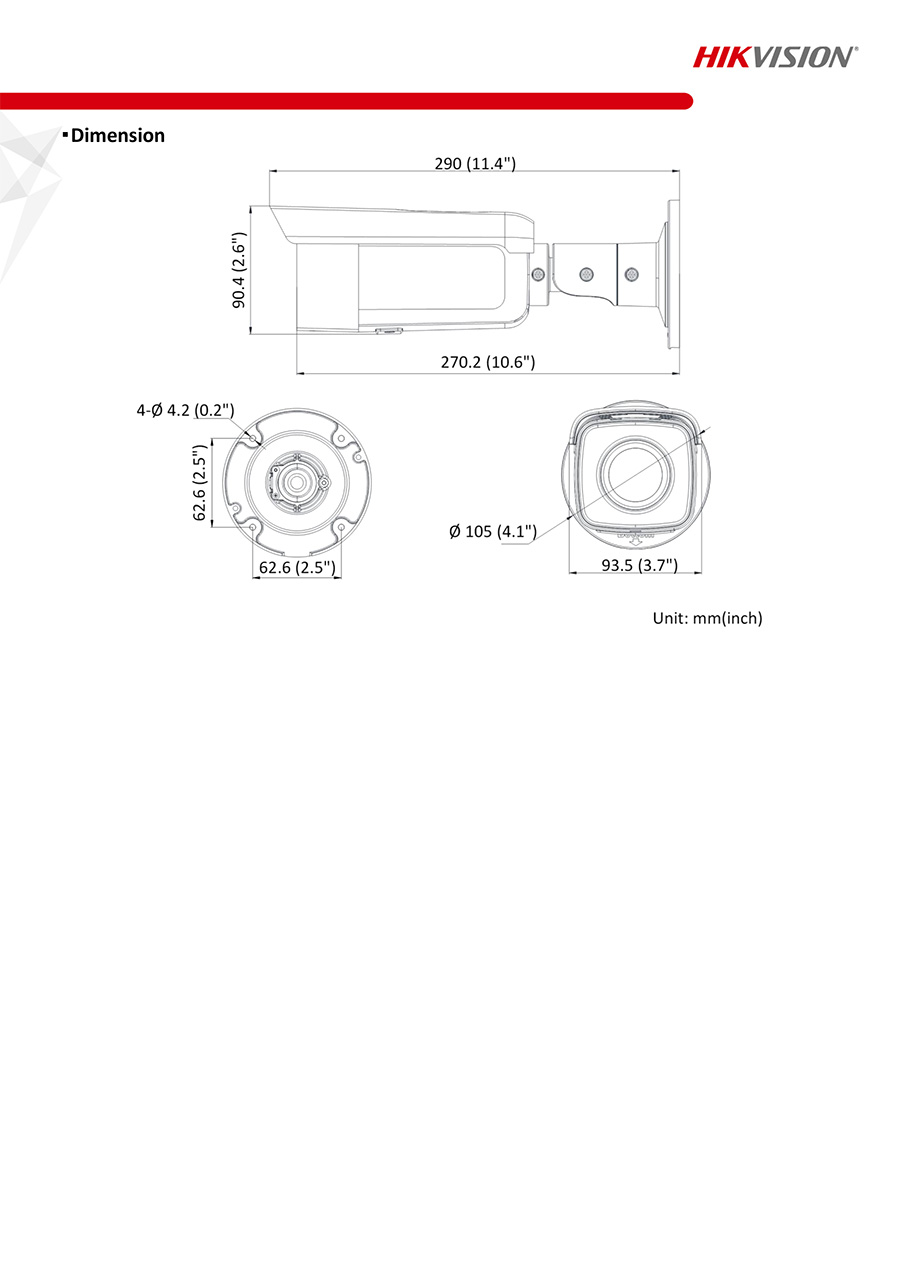 HIKVISION DS-2CD2T66G2-2I (4mm.) กล้องวงจรปิด ระบบ IP CAMERA 6MP AcuSense DarkFighter BY BILLIONAIRE SECURETECH DS-2CD2T66G2-2I (4mm.)