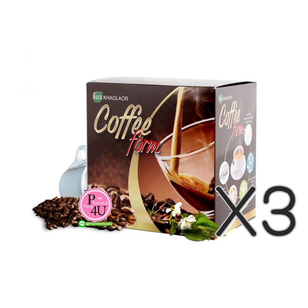 (ซื้อ3 ราคาพิเศษ) ขาวละออ Coffee Form 1กล่อง (10ซอง) คอฟฟี่ฟอร์ม สูตรอินเตอร์