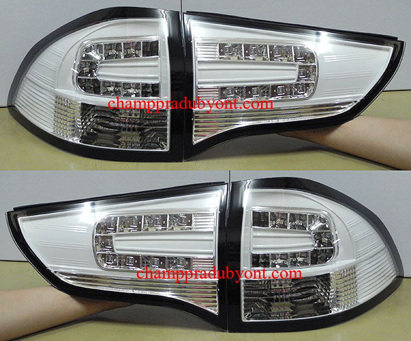ไฟท้าย MITSUBISHI PAJERO SPORT 09-14 ขาว LED