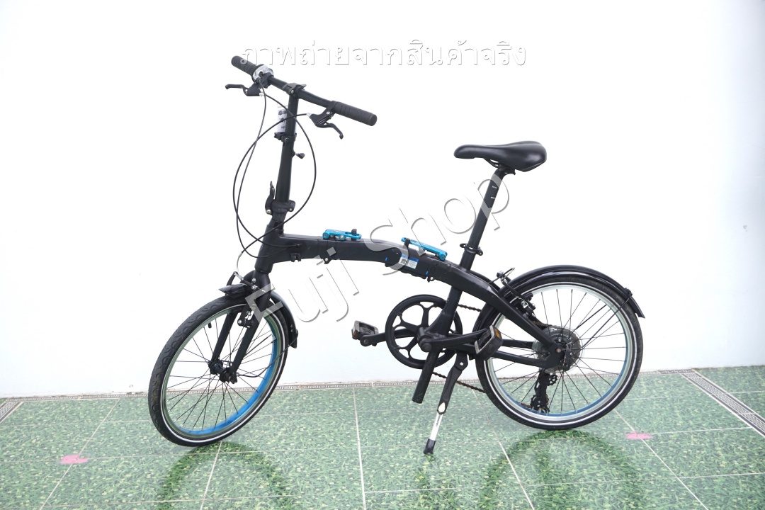จักรยานพับได้ญี่ปุ่น - ล้อ 20 นิ้ว - มีเกียร์ - อลูมิเนียม - BMW Folding Bike - สีดำ [จักรยานมือสอง]