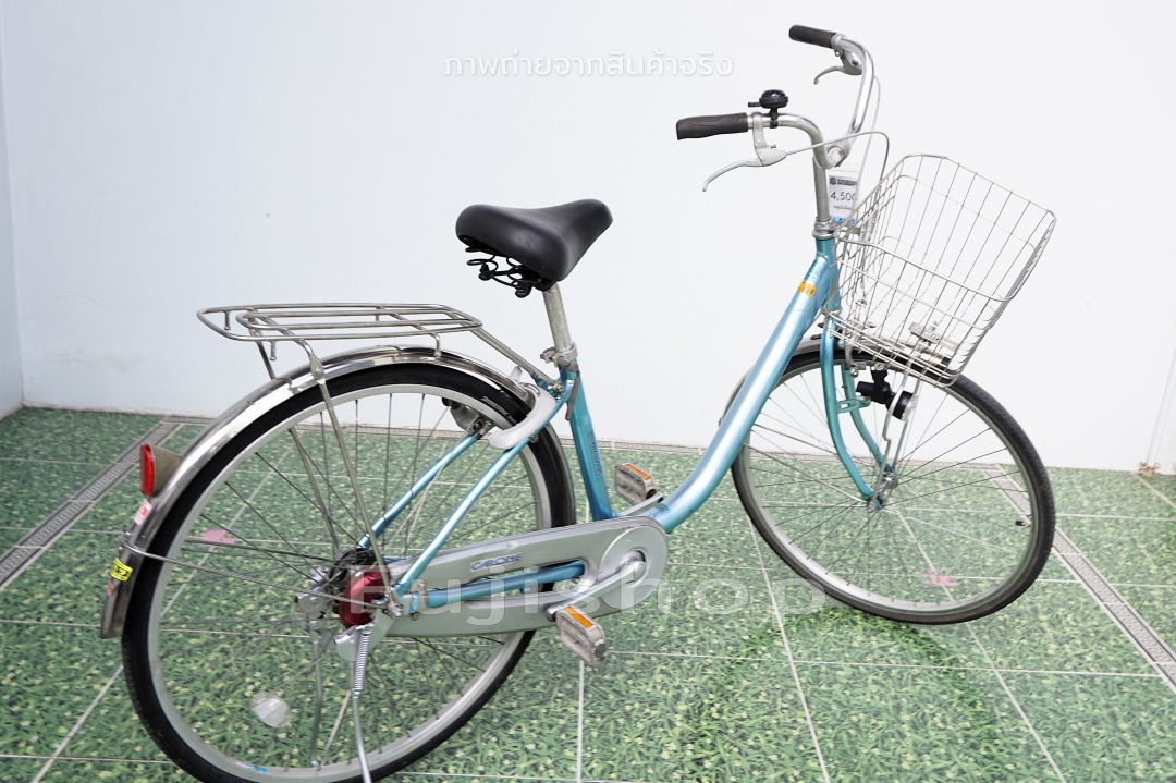 จักรยานแม่บ้านญี่ปุ่น - ล้อ 26 นิ้ว - ไม่มีเกียร์ - อลูมิเนียม - National - สีฟ้า [จักรยานมือสอง]