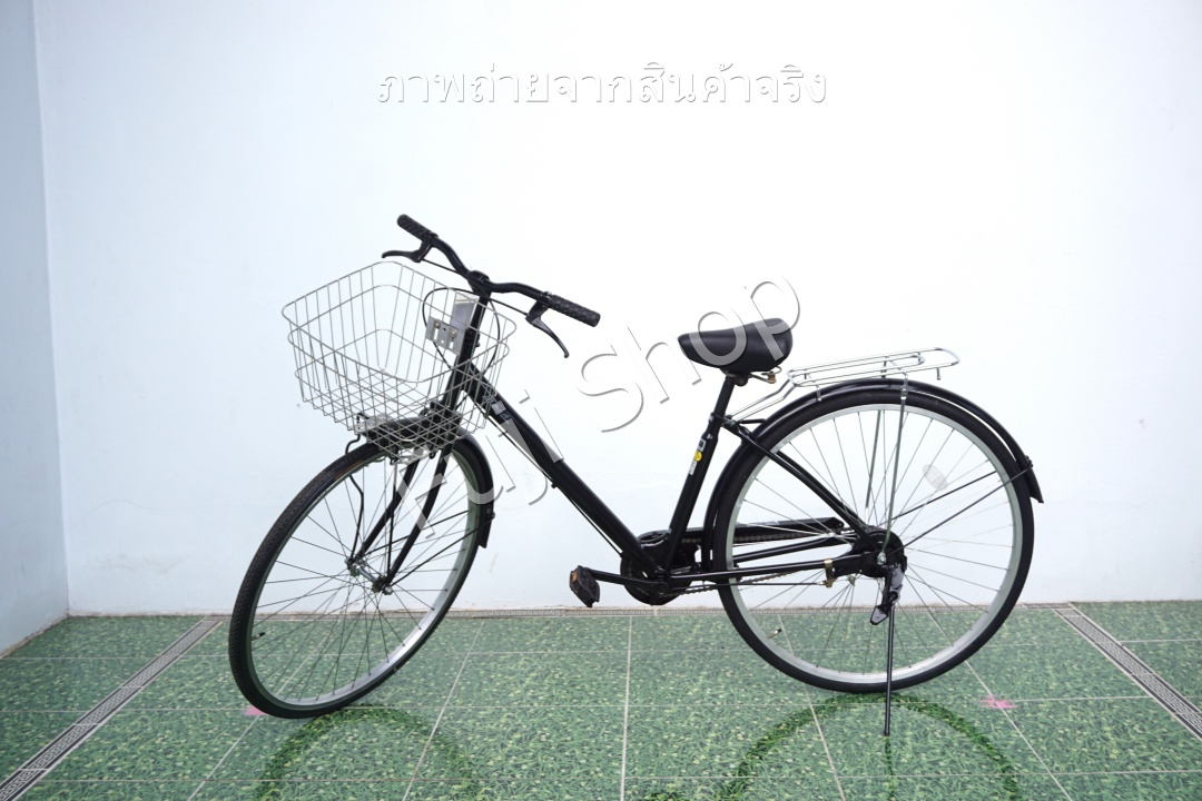 จักรยานแม่บ้านญี่ปุ่น - ล้อ 27 นิ้ว - ไม่มีเกียร์ - สีดำ [จักรยานมือสอง]